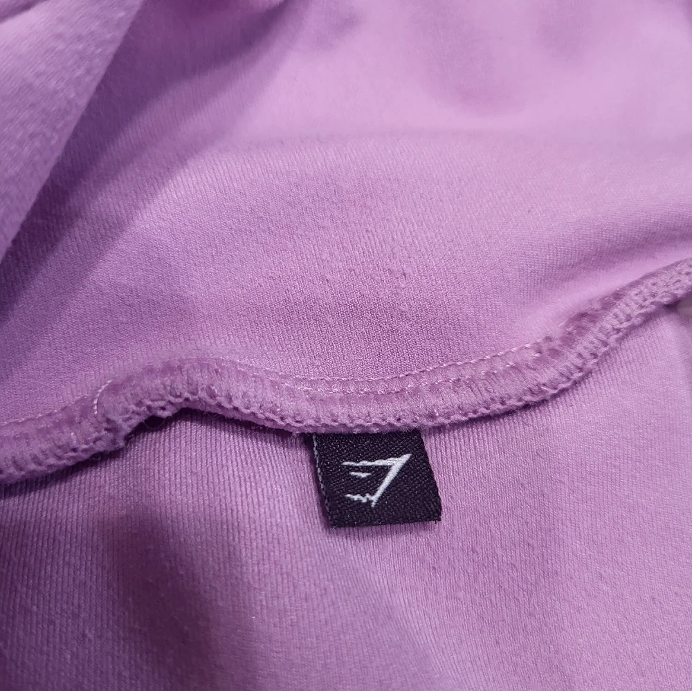 Gymshark Women's Lilac Purple Strappy High Waist Stretch Fitness Leggings Medium